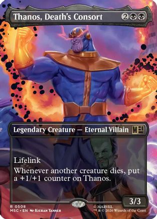 Thanos, Death's Consort (Extended Art) |  Foil (508) [Commander: Marvel Super Heroes]