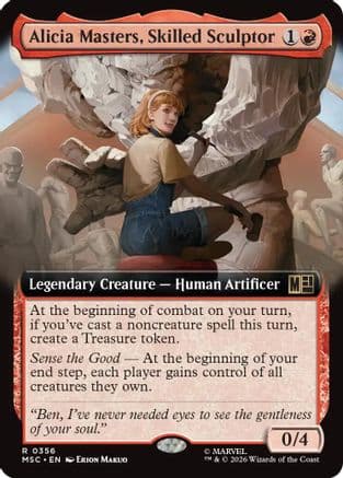 Alicia Masters, Skilled Sculptor (Extended Art) |  (356) [Commander: Marvel Super Heroes]