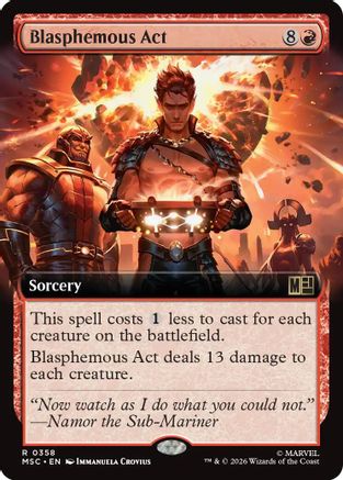 Blasphemous Act (Extended Art) |  (358) [Commander: Marvel Super Heroes]