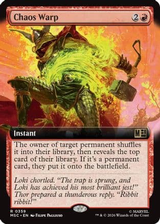 Chaos Warp (Extended Art) |  (359) [Commander: Marvel Super Heroes]