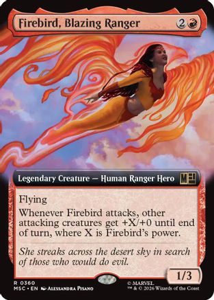 Firebird, Blazing Ranger (Extended Art) |  (360) [Commander: Marvel Super Heroes]