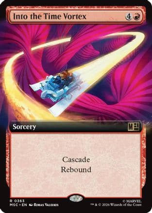 Into the Time Vortex (Extended Art) |  Foil (363) [Commander: Marvel Super Heroes]