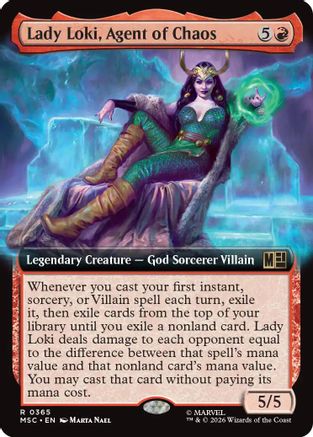 Lady Loki, Agent of Chaos (Extended Art) |  Foil (365) [Commander: Marvel Super Heroes]