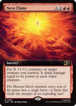 Nova Flame (Extended Art) |  (368) [Commander: Marvel Super Heroes]