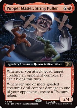 Puppet Master, String Puller (Extended Art) |  (370) [Commander: Marvel Super Heroes]