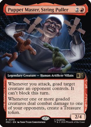 Puppet Master, String Puller (Extended Art) |  Foil (370) [Commander: Marvel Super Heroes]