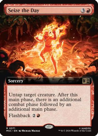 Seize the Day (Extended Art) |  Foil (371) [Commander: Marvel Super Heroes]