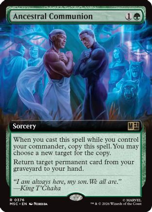 Ancestral Communion (Extended Art) |  Foil (376) [Commander: Marvel Super Heroes]