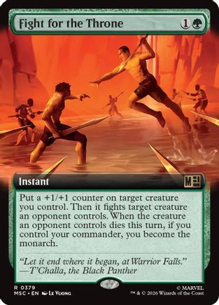 Fight for the Throne (Extended Art) |  Foil (379) [Commander: Marvel Super Heroes]