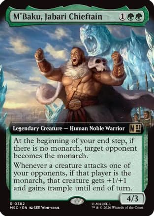 M'Baku, Jabari Chieftain (Extended Art) |  (382) [Commander: Marvel Super Heroes]