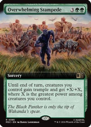 Overwhelming Stampede (Extended Art) |  (385) [Commander: Marvel Super Heroes]