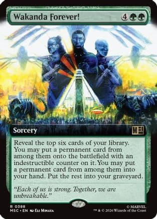 Wakanda Forever! (Extended Art) |  Foil (388) [Commander: Marvel Super Heroes]