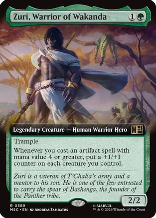 Zuri, Warrior of Wakanda (Extended Art) |  (389) [Commander: Marvel Super Heroes]