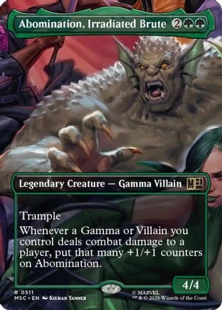 Abomination, Irradiated Brute (Borderless) |  (511) [Commander: Marvel Super Heroes]