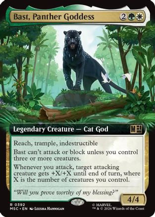 Bast, Panther Goddess (Extended Art) |  (392) [Commander: Marvel Super Heroes]