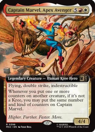 Captain Marvel, Apex Avenger (Extended Art) |  (396) [Commander: Marvel Super Heroes]