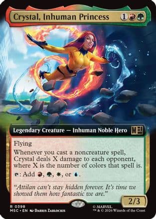 Crystal, Inhuman Princess (Extended Art) |  (398) [Commander: Marvel Super Heroes]