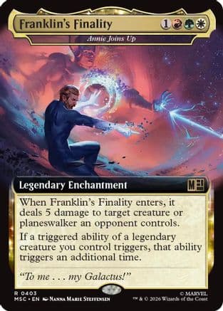 Franklin's Finality - Annie Joins Up (Extended Art) |  Foil (403) [Commander: Marvel Super Heroes]