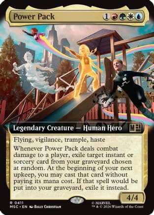 Power Pack (Extended Art) |  (411) [Commander: Marvel Super Heroes]