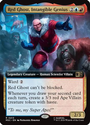 Red Ghost, Intangible Genius (Extended Art) |  (413) [Commander: Marvel Super Heroes]