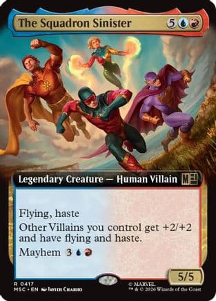 The Squadron Sinister (Extended Art) |  Foil (417) [Commander: Marvel Super Heroes]