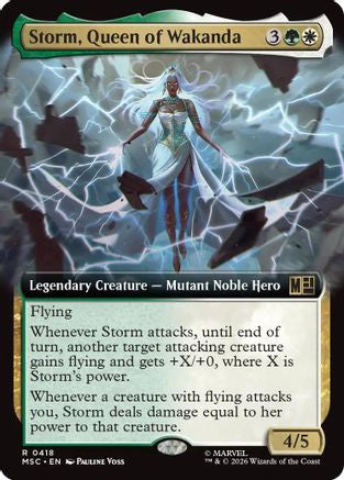 Storm, Queen of Wakanda (Extended Art) |  Foil (418) [Commander: Marvel Super Heroes]