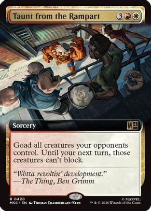 Taunt from the Rampart (Extended Art) |  (420) [Commander: Marvel Super Heroes]