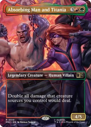 Absorbing Man and Titania (Borderless) |  (510) [Commander: Marvel Super Heroes]