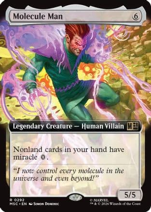 Molecule Man (Extended Art) |  Foil (292) [Commander: Marvel Super Heroes]