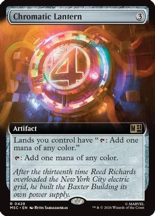 Chromatic Lantern (Extended Art) |  Foil (428) [Commander: Marvel Super Heroes]