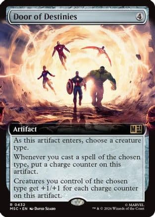 Door of Destinies (Extended Art) |  Foil (432) [Commander: Marvel Super Heroes]