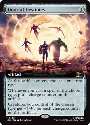 Door of Destinies (Extended Art) |  Foil (432) [Commander: Marvel Super Heroes]