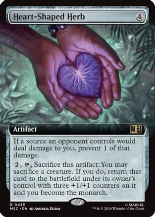 Heart-Shaped Herb (Extended Art) |  (435) [Commander: Marvel Super Heroes]