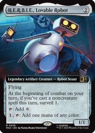 H.E.R.B.I.E., Lovable Robot (Extended Art) |  (436) [Commander: Marvel Super Heroes]