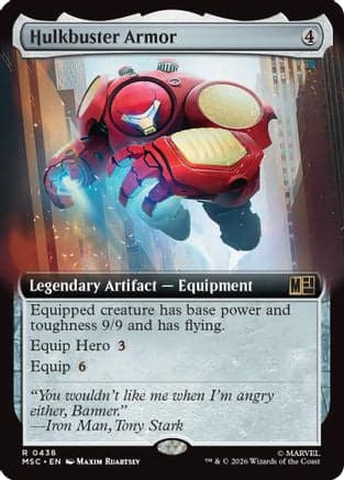 Hulkbuster Armor (Extended Art) |  (438) [Commander: Marvel Super Heroes]