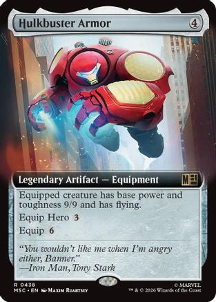 Hulkbuster Armor (Extended Art) |  Foil (438) [Commander: Marvel Super Heroes]