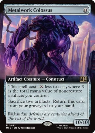 Metalwork Colossus (Extended Art) |  (442) [Commander: Marvel Super Heroes]