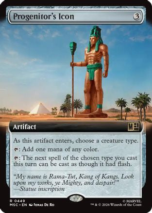 Progenitor's Icon (Extended Art) |  Foil (449) [Commander: Marvel Super Heroes]