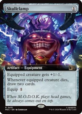 Skullclamp (Extended Art) |  (451) [Commander: Marvel Super Heroes]