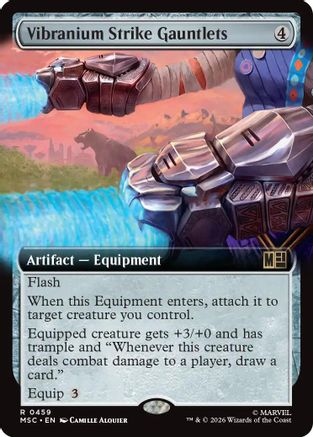 Vibranium Strike Gauntlets (Extended Art) |  (459) [Commander: Marvel Super Heroes]