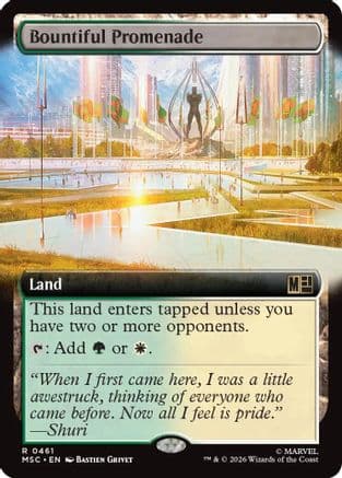 Bountiful Promenade (Extended Art) |  Foil (461) [Commander: Marvel Super Heroes]