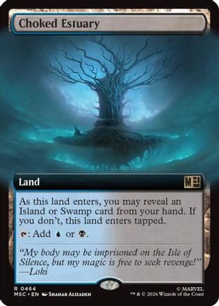 Choked Estuary (Extended Art) |  Foil (464) [Commander: Marvel Super Heroes]