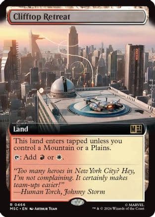 Clifftop Retreat (Extended Art) |  Foil (466) [Commander: Marvel Super Heroes]