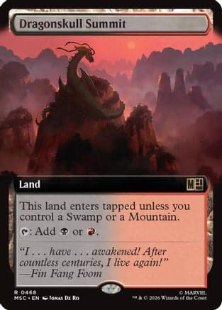 Dragonskull Summit (Extended Art) |  Foil (468) [Commander: Marvel Super Heroes]