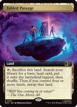 Fabled Passage (Extended Art) |  Foil (471) [Commander: Marvel Super Heroes]