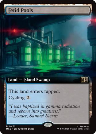 Fetid Pools (Extended Art) |  Foil (472) [Commander: Marvel Super Heroes]