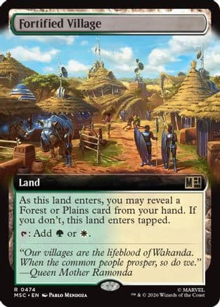 Fortified Village (Extended Art) |  (474) [Commander: Marvel Super Heroes]