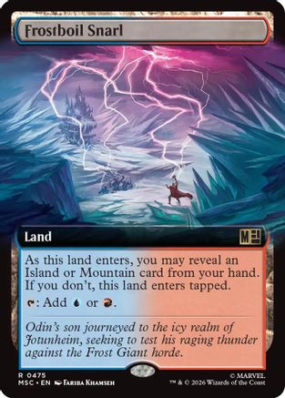 Frostboil Snarl (Extended Art) |  Foil (475) [Commander: Marvel Super Heroes]