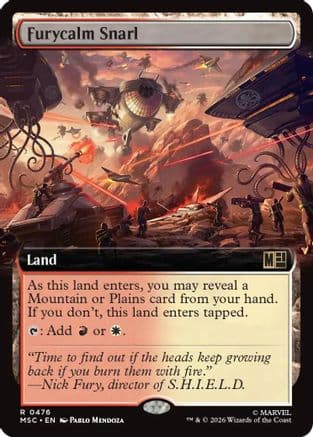 Furycalm Snarl (Extended Art) |  (476) [Commander: Marvel Super Heroes]