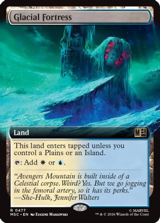 Glacial Fortress (Extended Art) |  Foil (477) [Commander: Marvel Super Heroes]